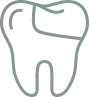 tooth with filling icon