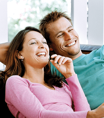 couple watching tv